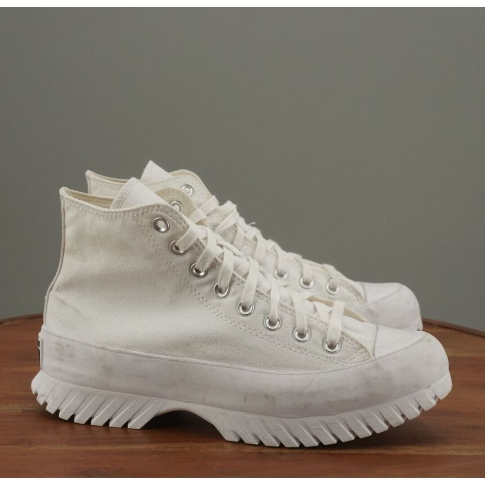 White High-Top Canvas Sneakers